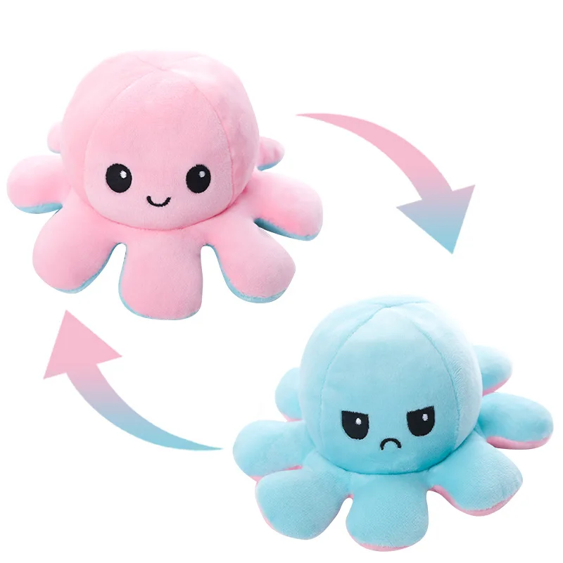 Flip Reversible Octopus Plush Toy 30 cm