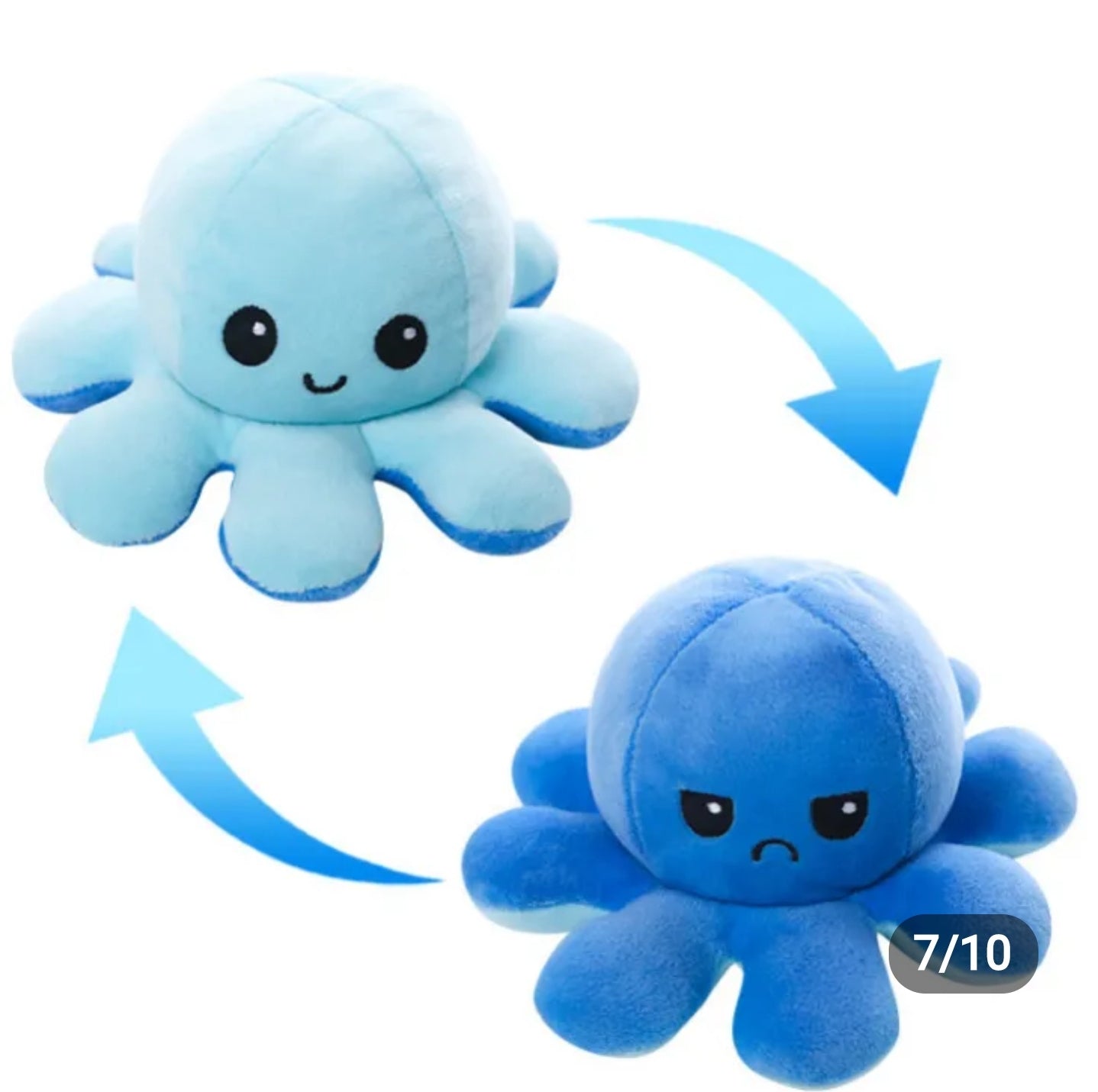 Flip Reversible Octopus Plush Toy 30 cm