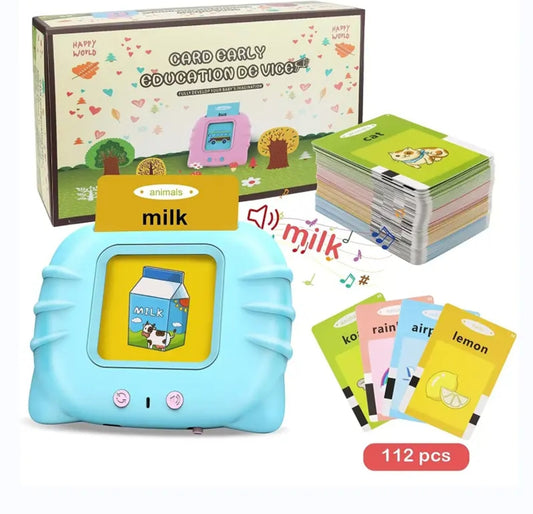 112  Flash Cards Early Learning Device For Kids, Speech Therapy, Kids With Autism.